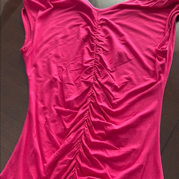 Design History Pink Ruched Sleeveless Blouse - Picture 3 of 6